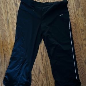 Nike black crop dry fit